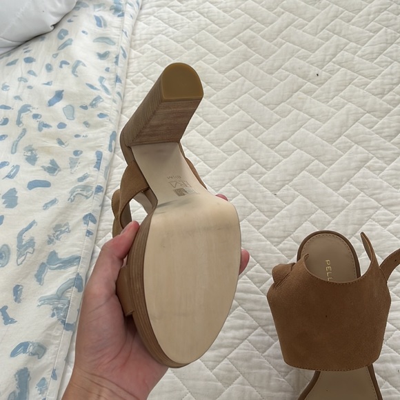 4.5 inch brown-nude Pelle Mode heels - Picture 3 of 4